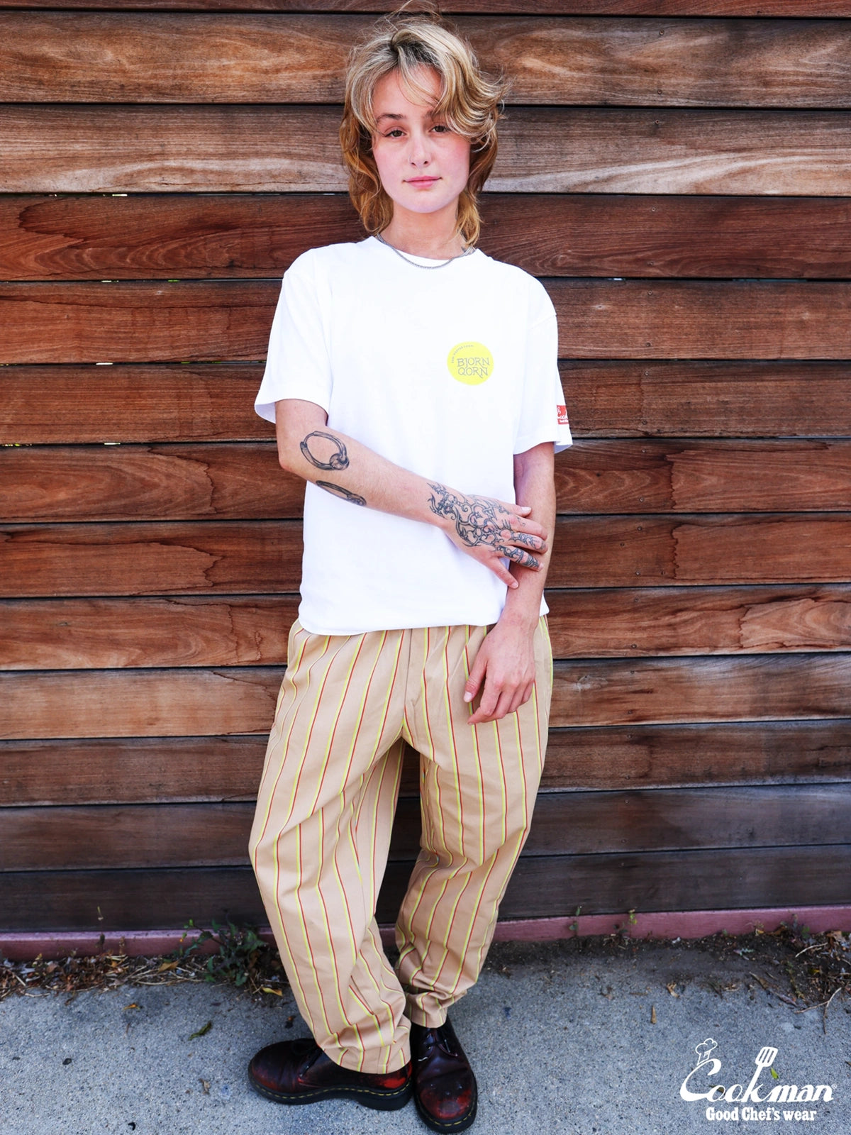 Tees - BjornQorn Popped by The Sun : White