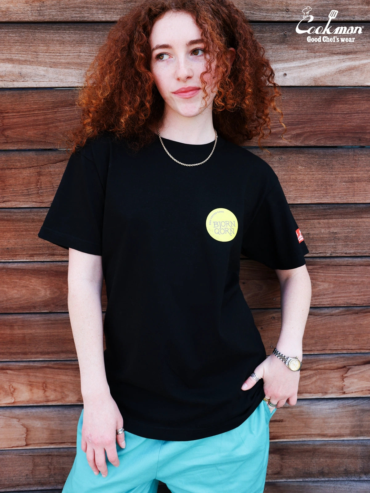 Tees - BjornQorn Popped by The Sun : Black