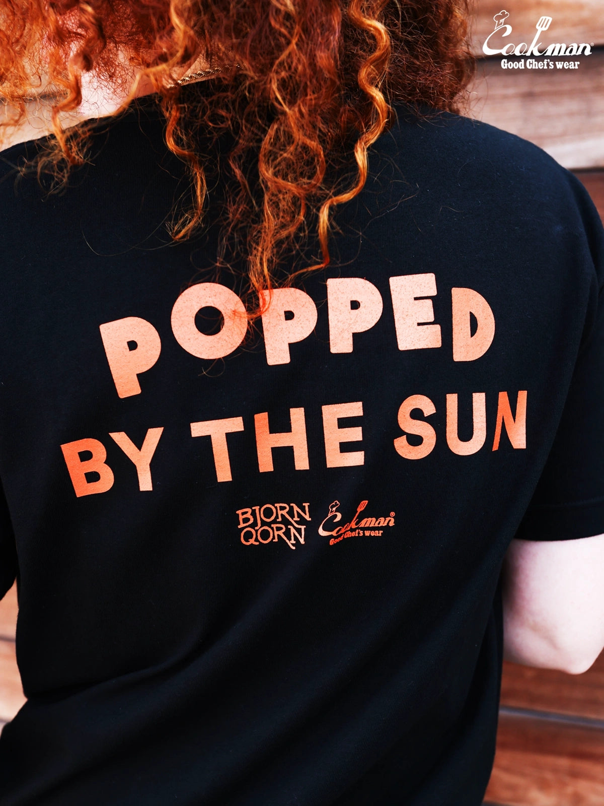 Tees - BjornQorn Popped by The Sun : Black