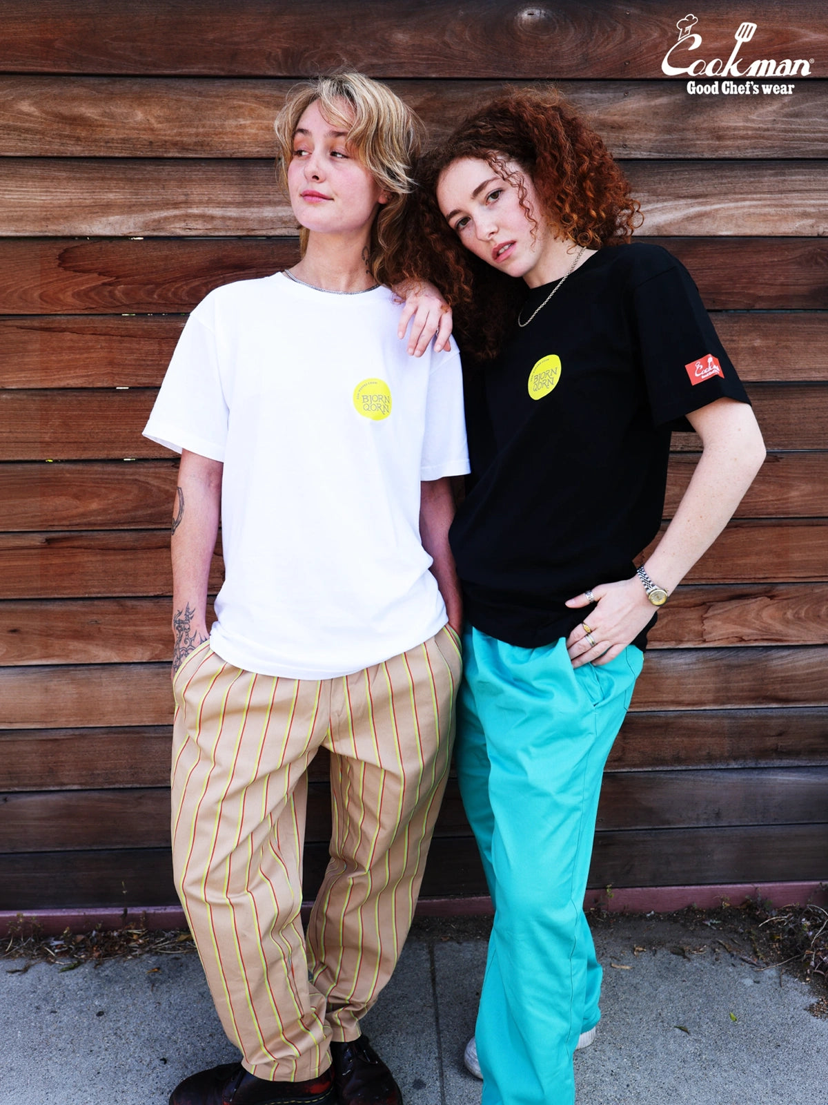 Tees - BjornQorn Popped by The Sun : White