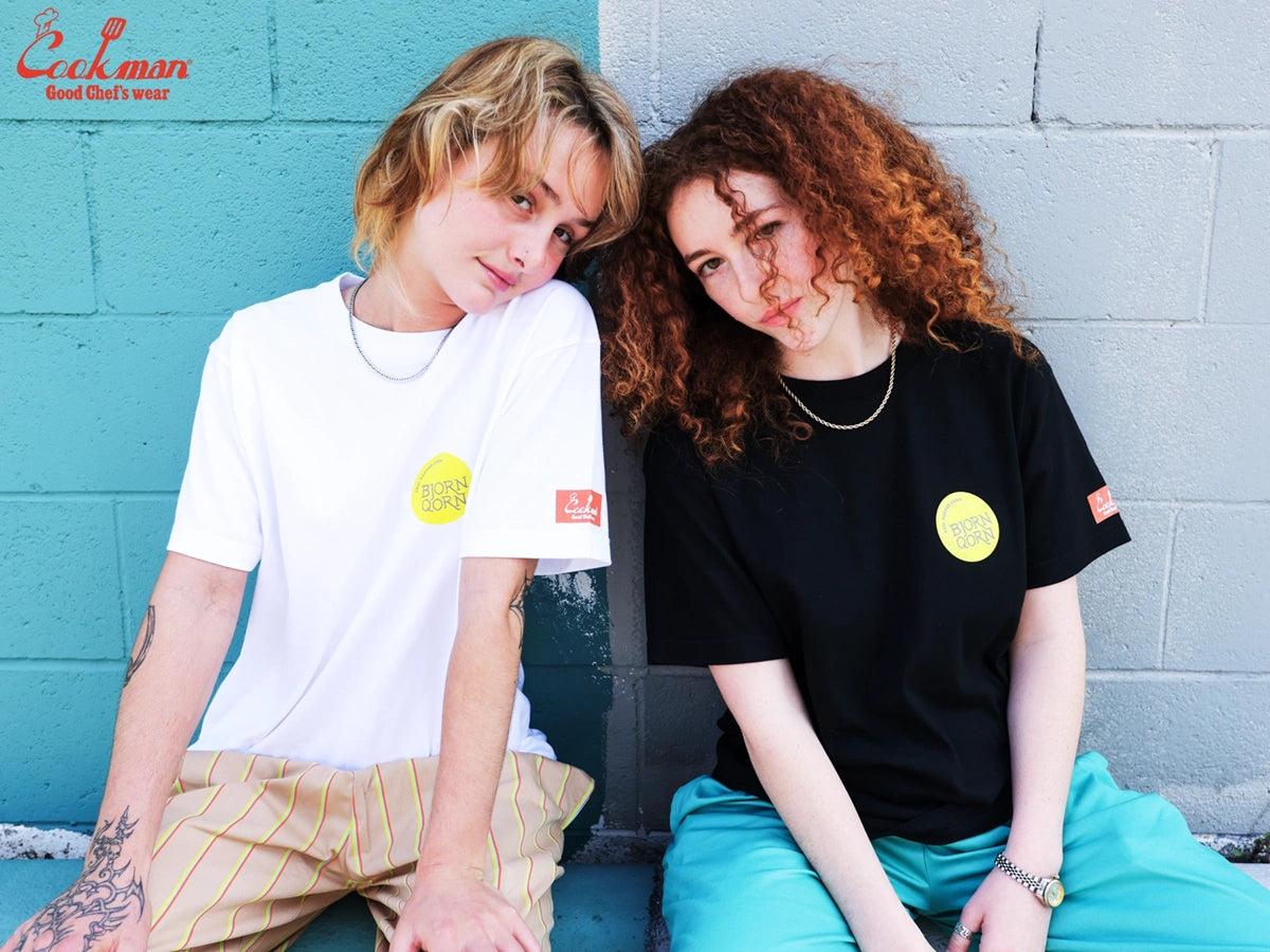 Tees - BjornQorn Popped by The Sun : White