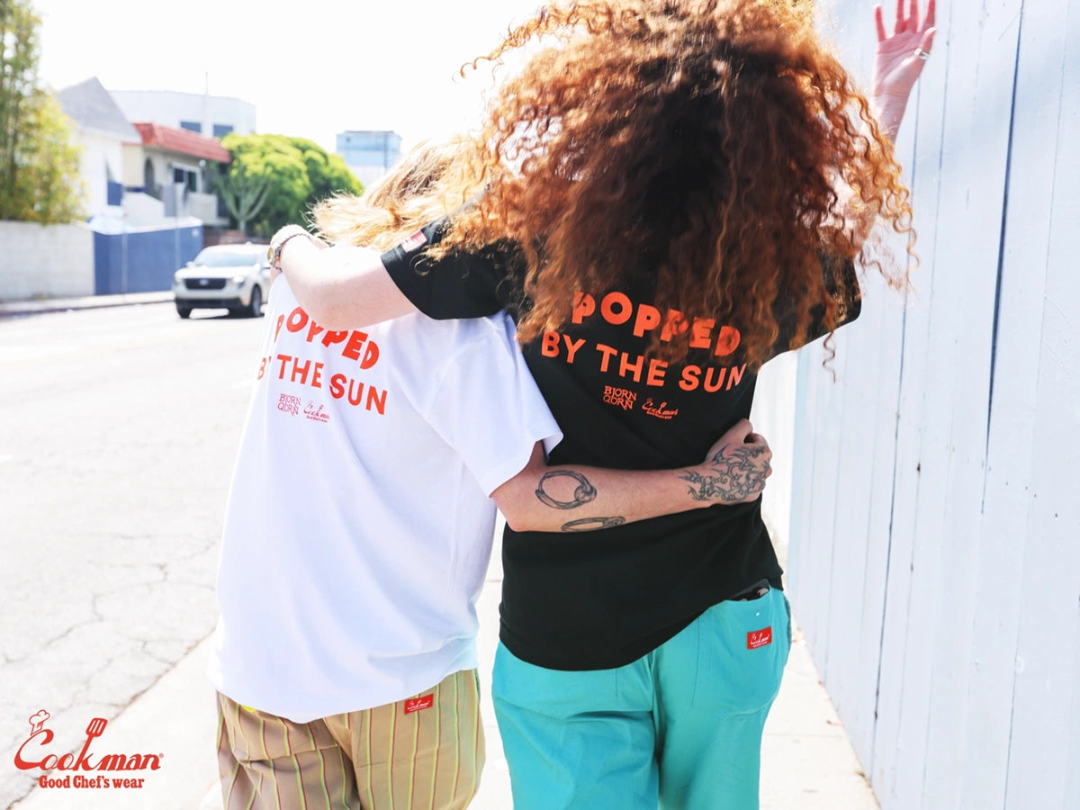 Tees - BjornQorn Popped by The Sun : White