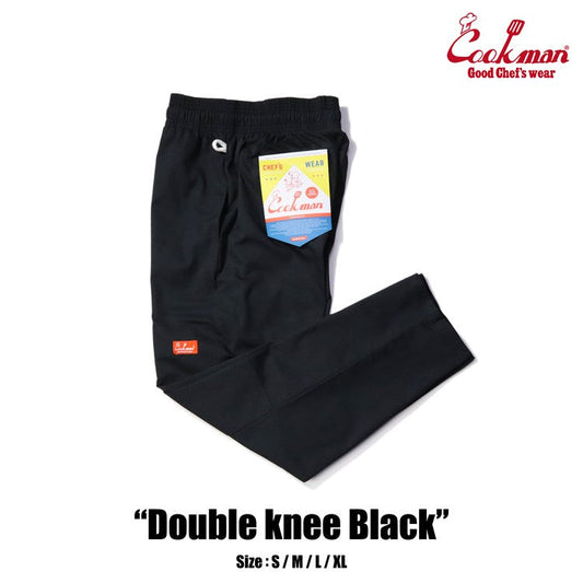 Cookman Chef Pants - Double Knee Ripstop : Black