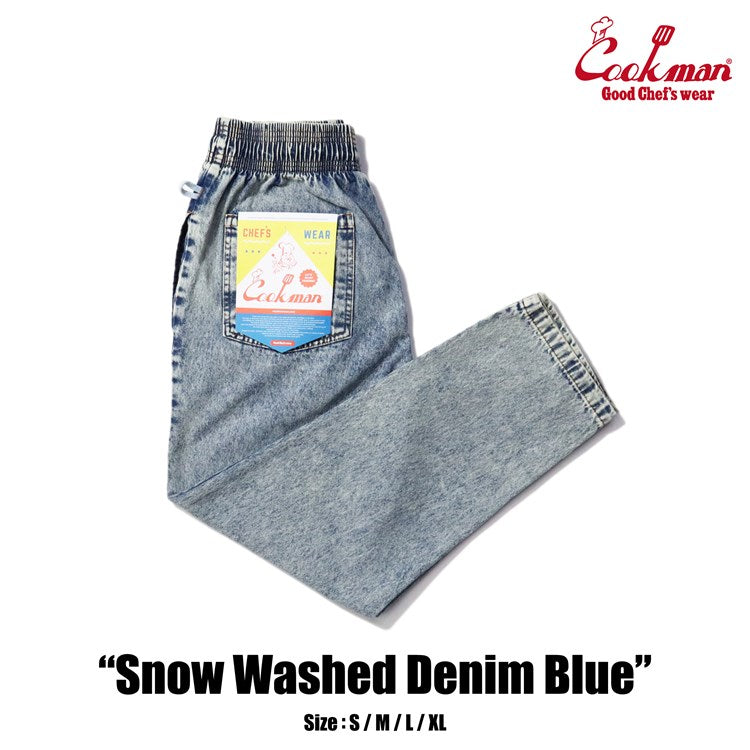 Chef Pants - Snow Washed Denim : Blue