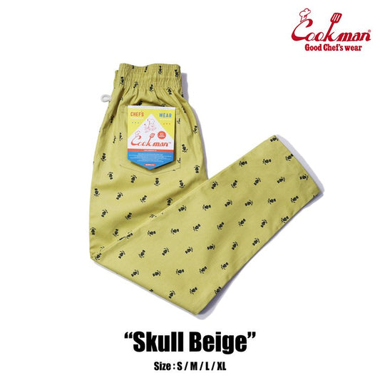 Cookman Chef Pants - Skull : Beige