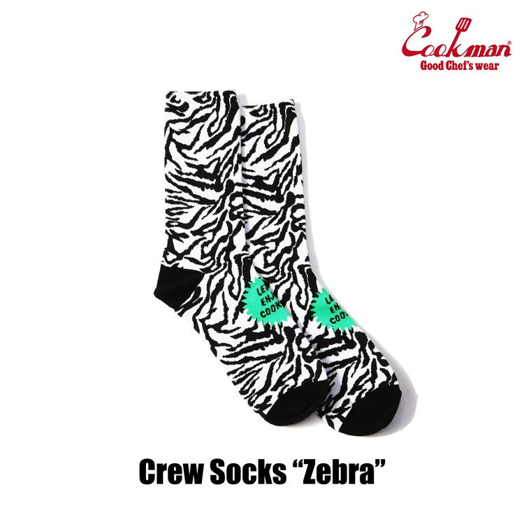 Cookman Crew Socks - Zebra