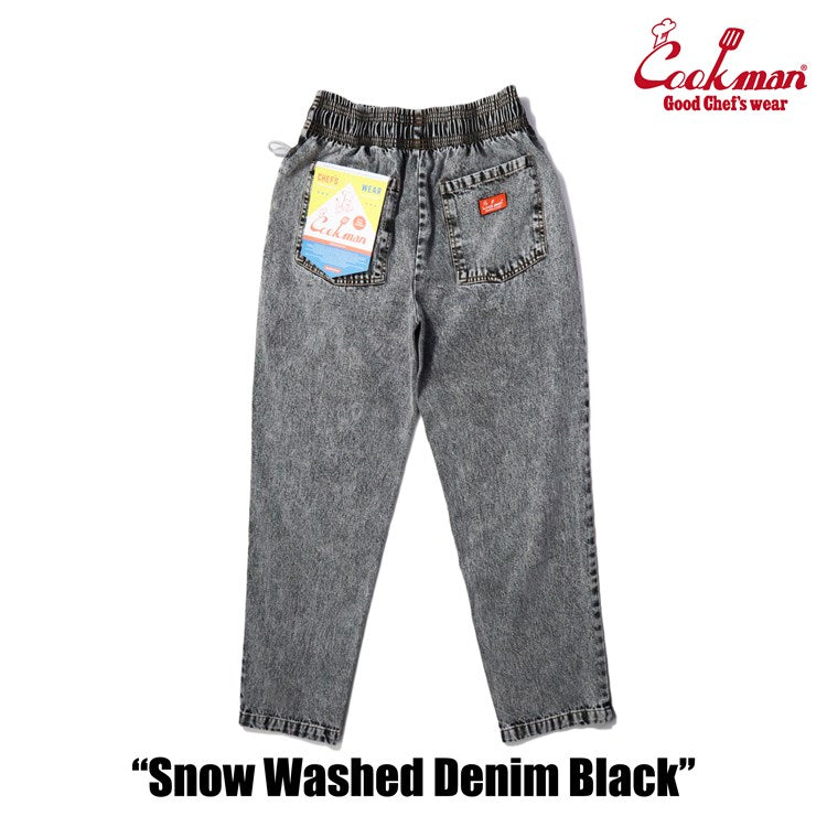 Chef Pants - Snow Washed Denim : Black
