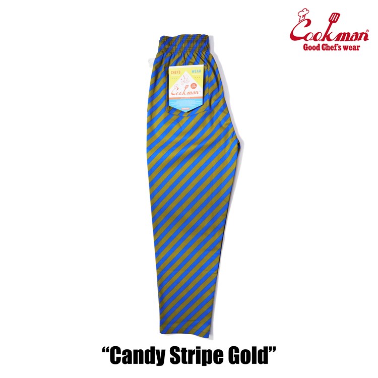 Cookman Chef Pants - Candy Stripe : Gold