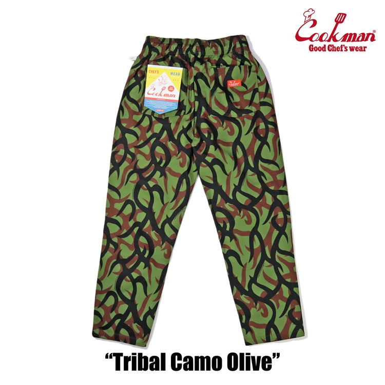 Cookman Chef Pants - Tribal Camo : Olive