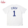 Cookman T-shirts - No.1 Chef : White