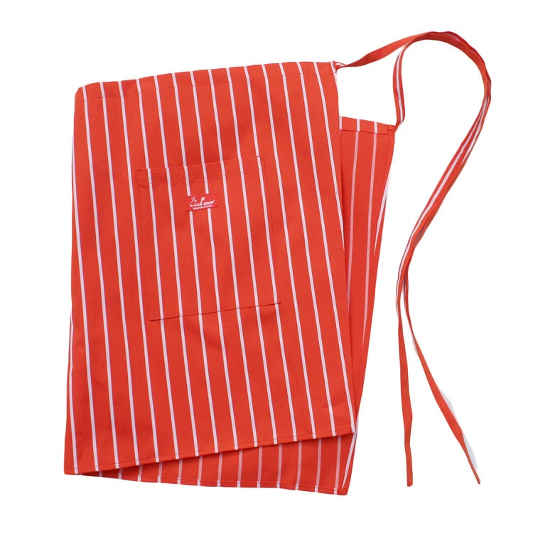 Cookman Waist Apron - Stripe : Orange