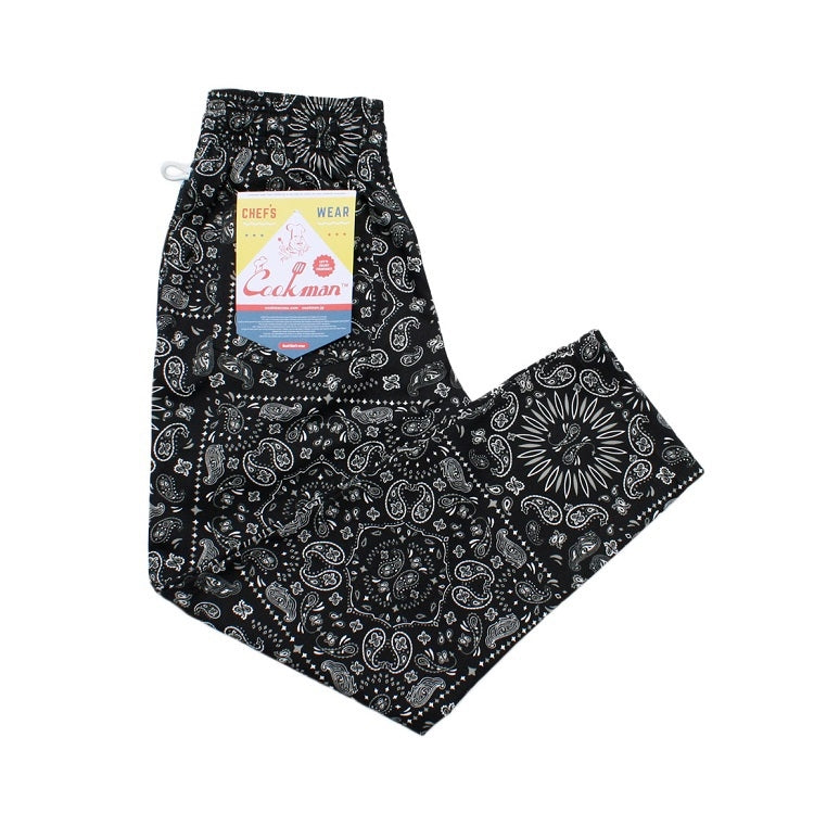 Chef Pants - Paisley : Black