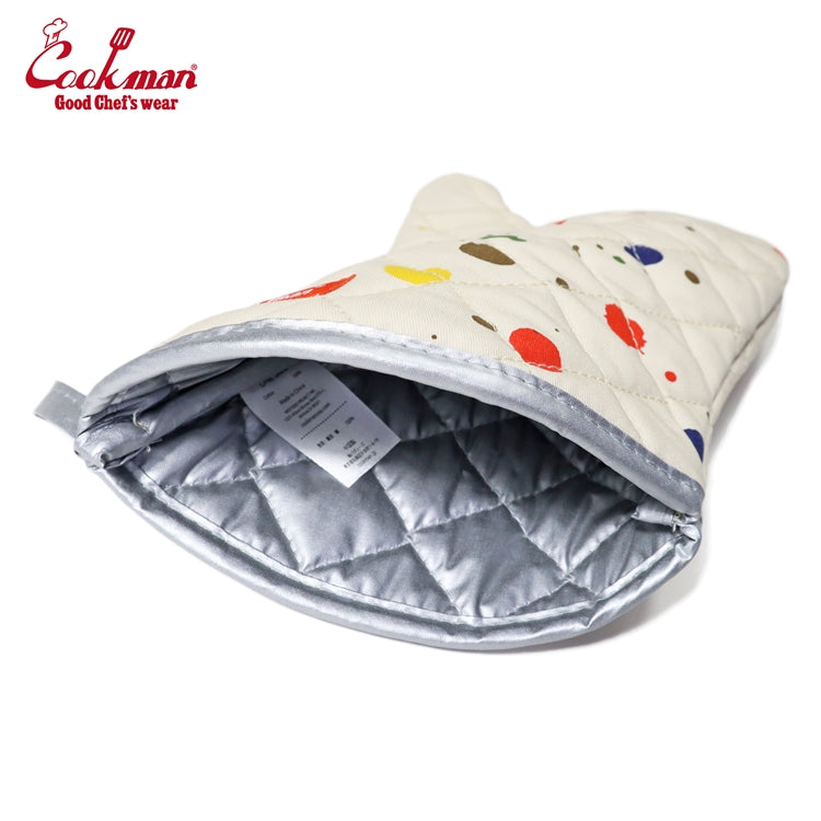 Cookman Oven Mitt - Sauce Splash : Beige