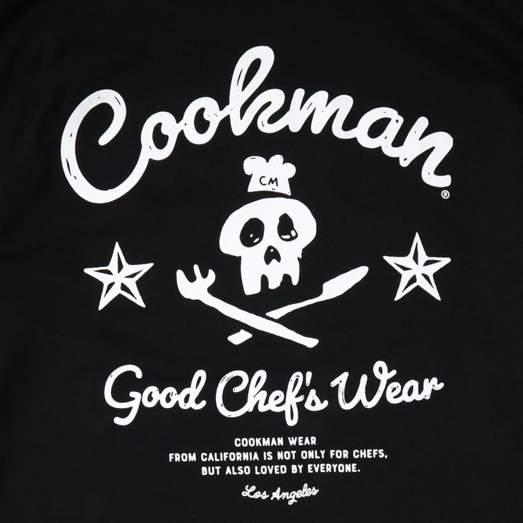 Cookman Long Sleeve T-shirts - Skull : Black