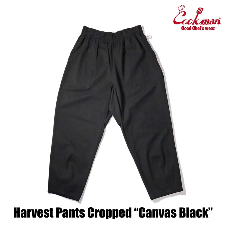 Cookman Harvest Pants Cropped Canvas - Black