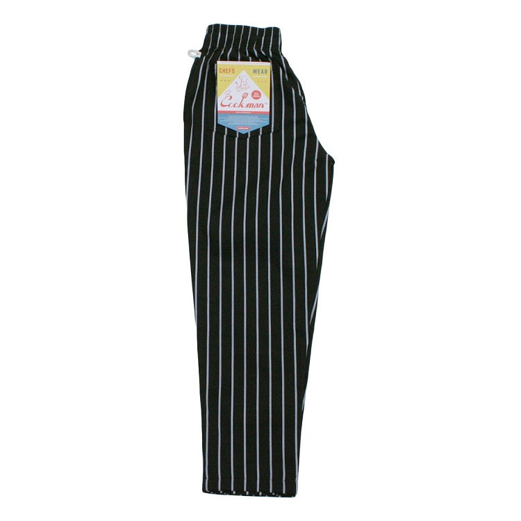 Cookman Chef Pants - Stripe : BLACK