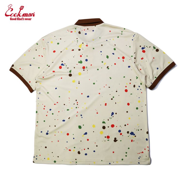 Cookman Polo Shirts - Sauce Splash  : Beige