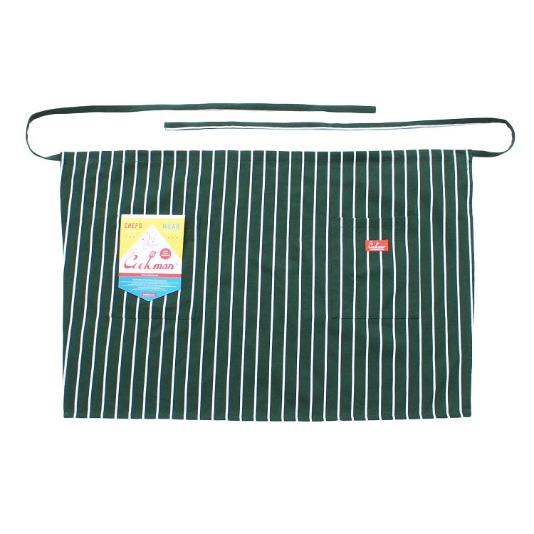 Waist Apron - Stripe : Dark Green