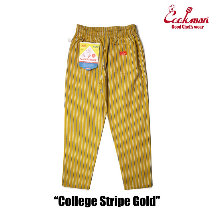 Cookman Chef Pants - College Stripe Gold