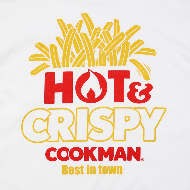 Cookman Long Sleeve T-shirts - French Fries : White