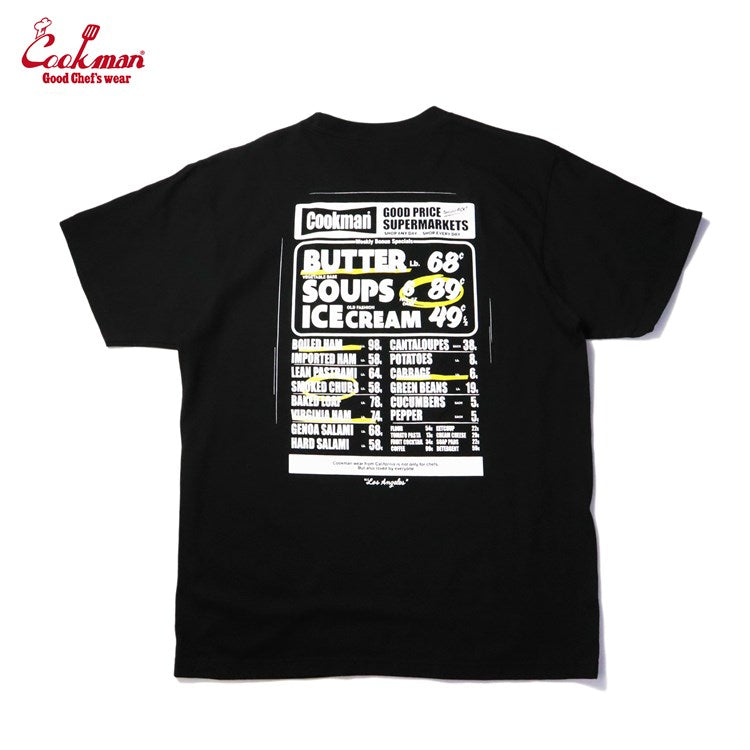 Cookman T-shirts - Supermarket : Black