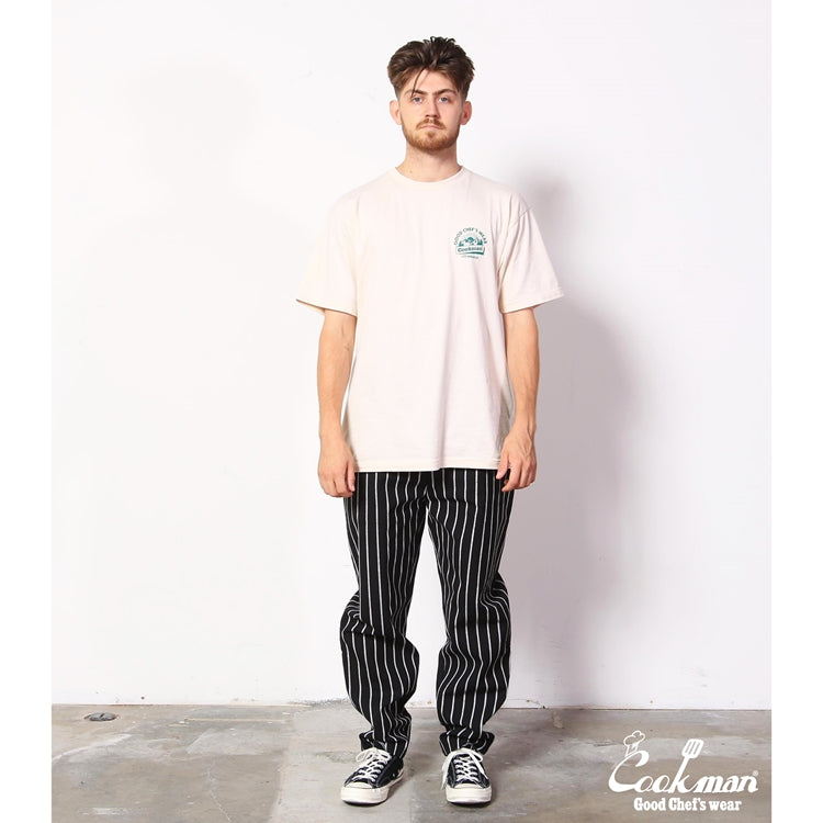 Cookman Chef Pants - Duck Canvas Stripe : Black