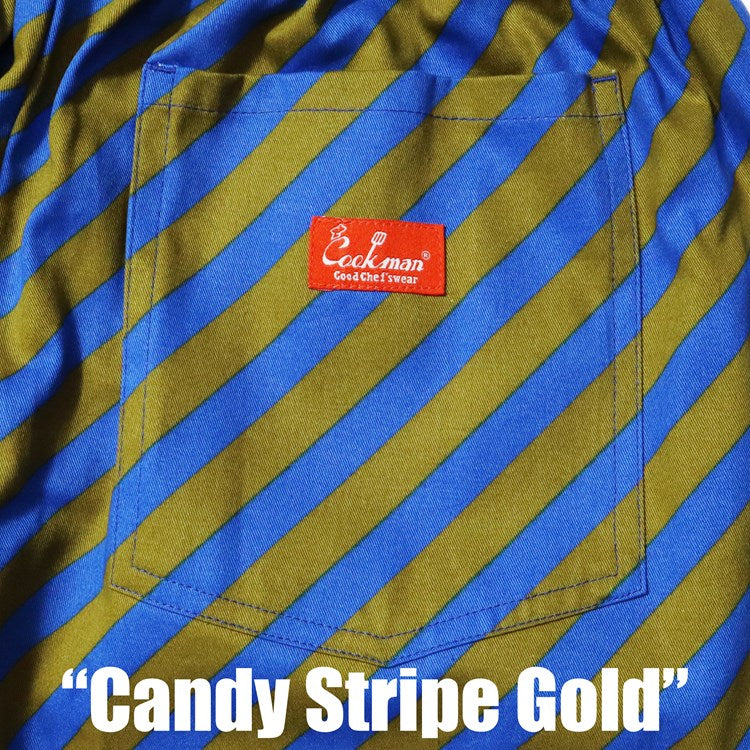 Cookman Chef Pants - Candy Stripe : Gold