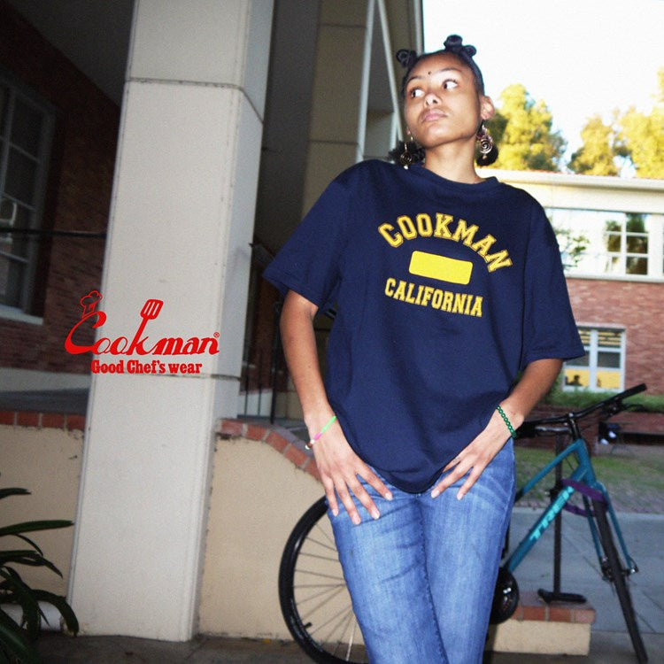 Cookman T-shirts - Flock Team Logo : Navy