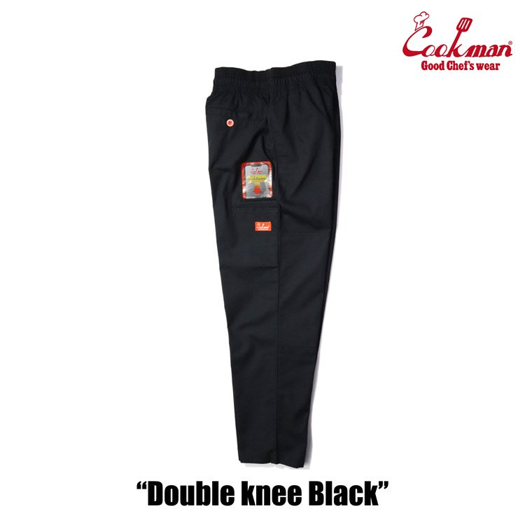 Cookman Chef Pants - Double Knee Ripstop : Black