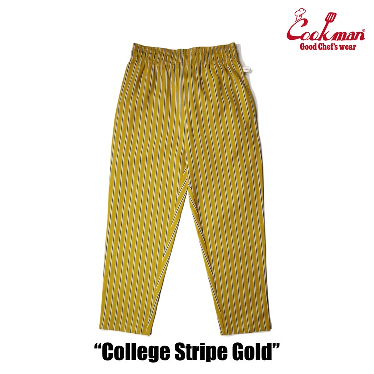 Cookman Chef Pants - College Stripe Gold