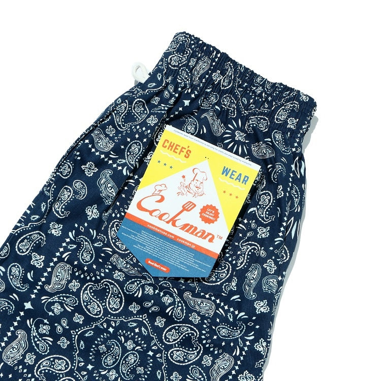 Cookman Chef Pants - Paisley : Navy