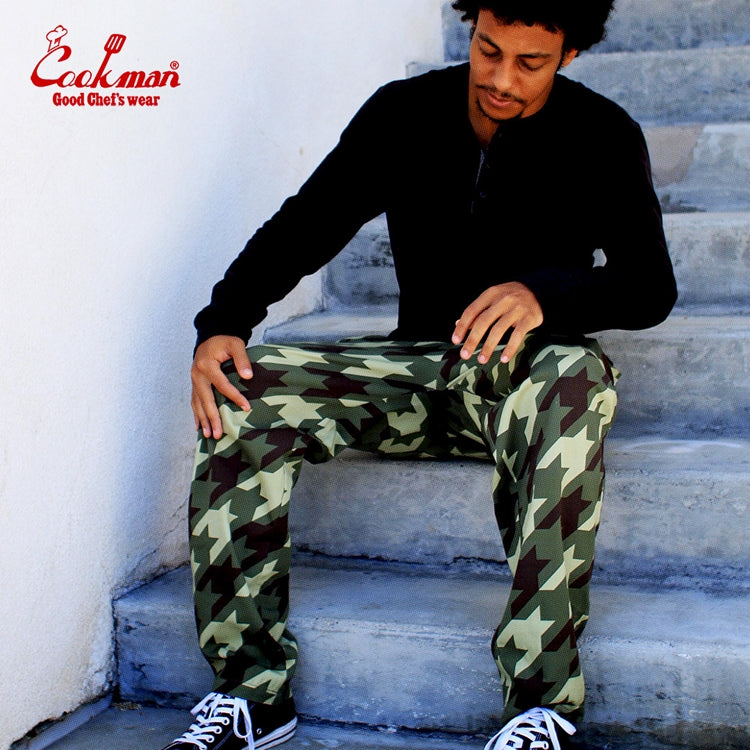 Cookman Chef Pants - Chidori Camo : Green