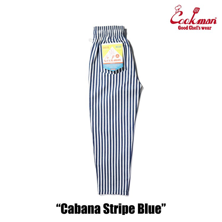 Cookman Chef Pants - Cabana Stripe : Blue