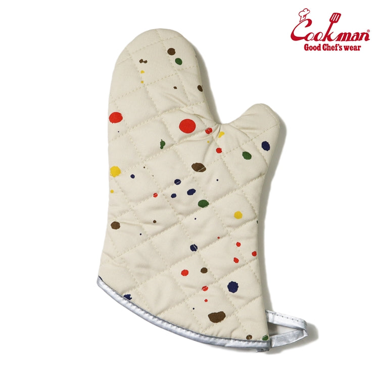 Cookman Oven Mitt - Sauce Splash : Beige