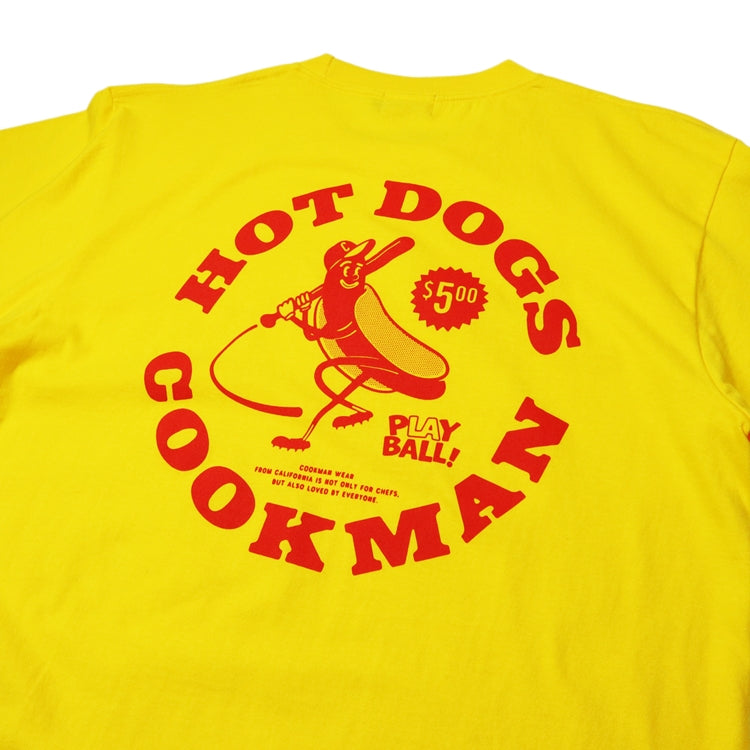 Cookman T-shirts - Hot Dog Hitter : Yellow