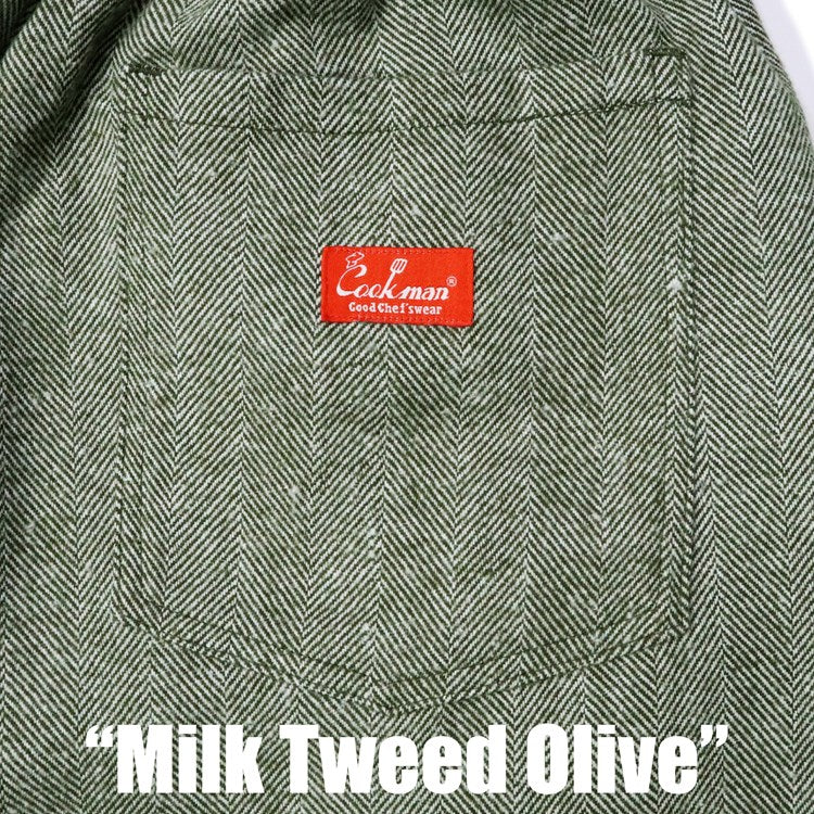 Cookman Chef Pants - Milk Tweed : Olive