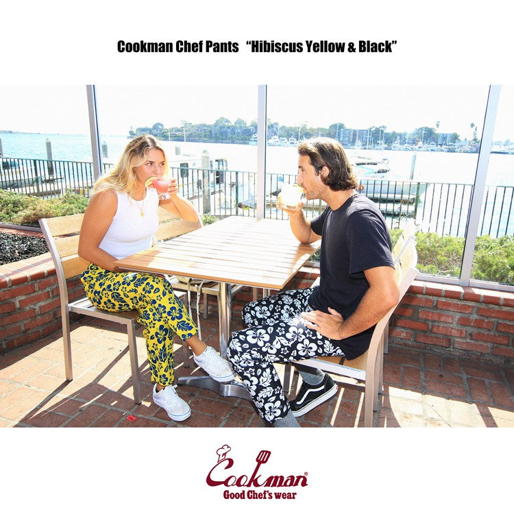 Cookman Chef Pants - Hibiscus : Black