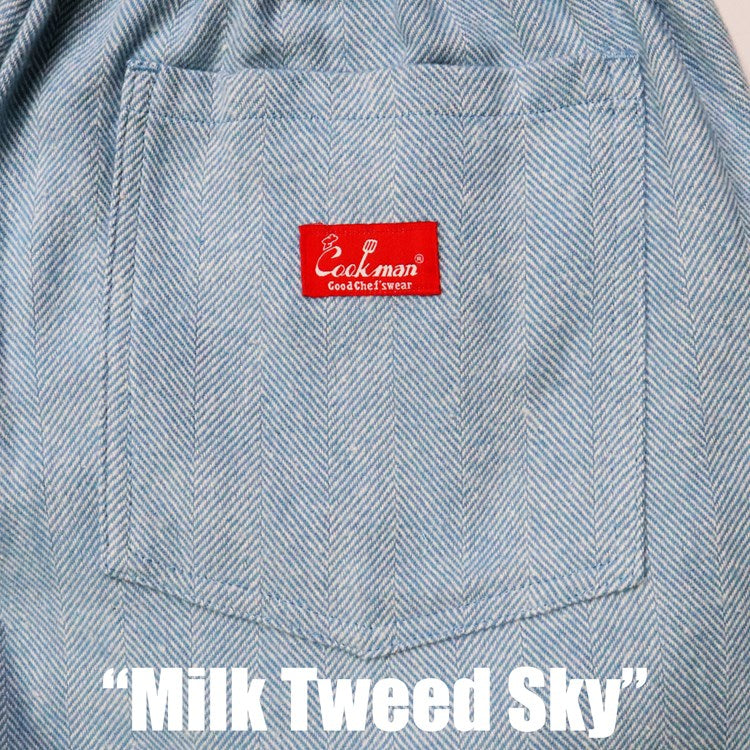 Cookman Chef Pants - Milk Tweed : Sky