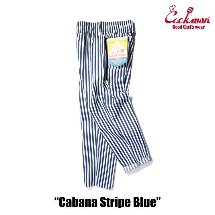 Cookman Chef Pants - Cabana Stripe : Blue