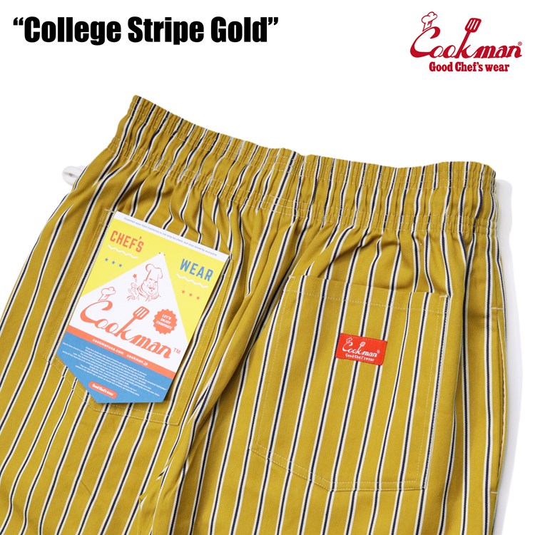 Cookman Chef Pants - College Stripe Gold