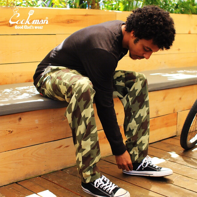 Cookman Chef Pants - Chidori Camo : Green