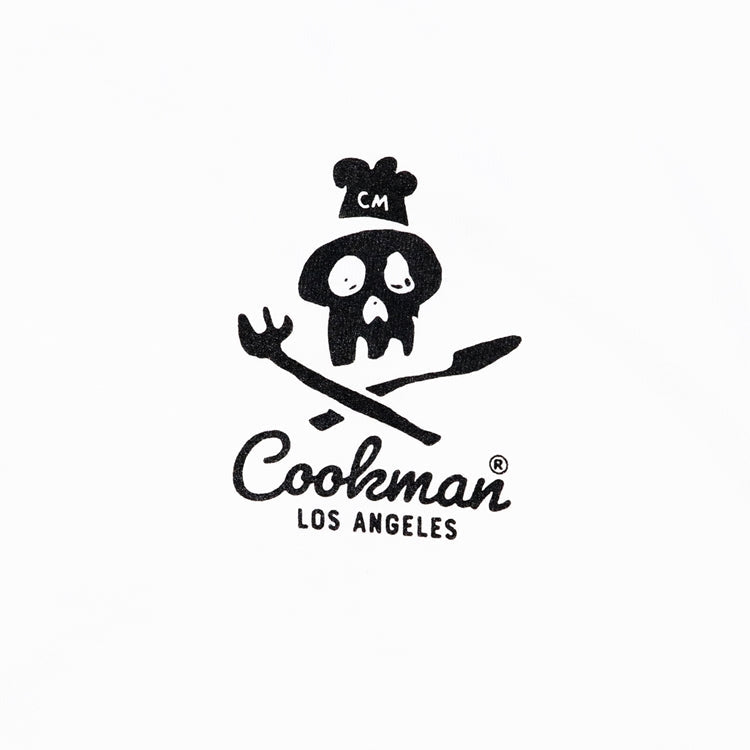 Cookman Long Sleeve T-shirts - Skull : White