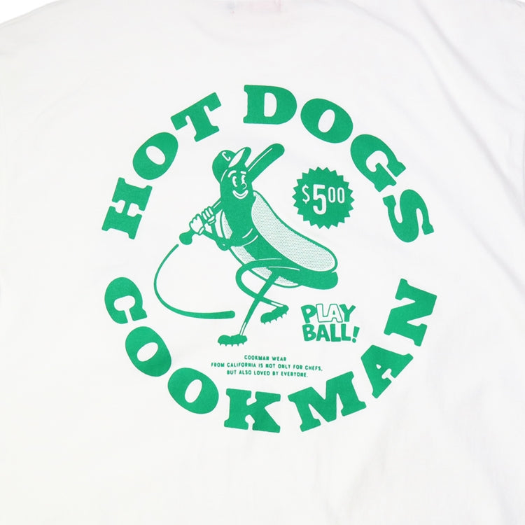 Cookman T-shirts - Hot Dog Hitter : White