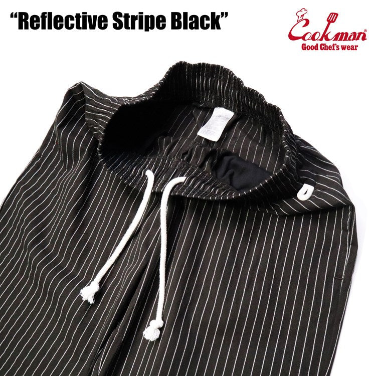 Cookman Chef Pants - Reflective Stripe : Black