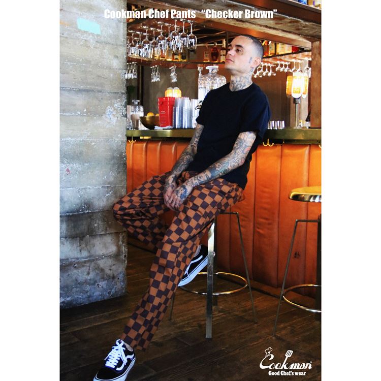 Cookman Chef Pants - Checker : Brown