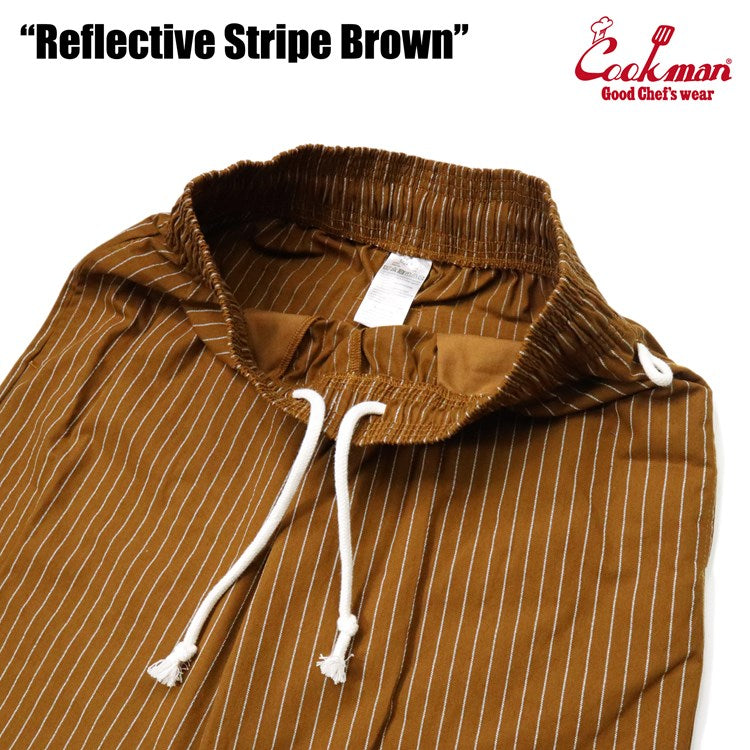 Cookman Chef Pants - Reflective Stripe : Brown