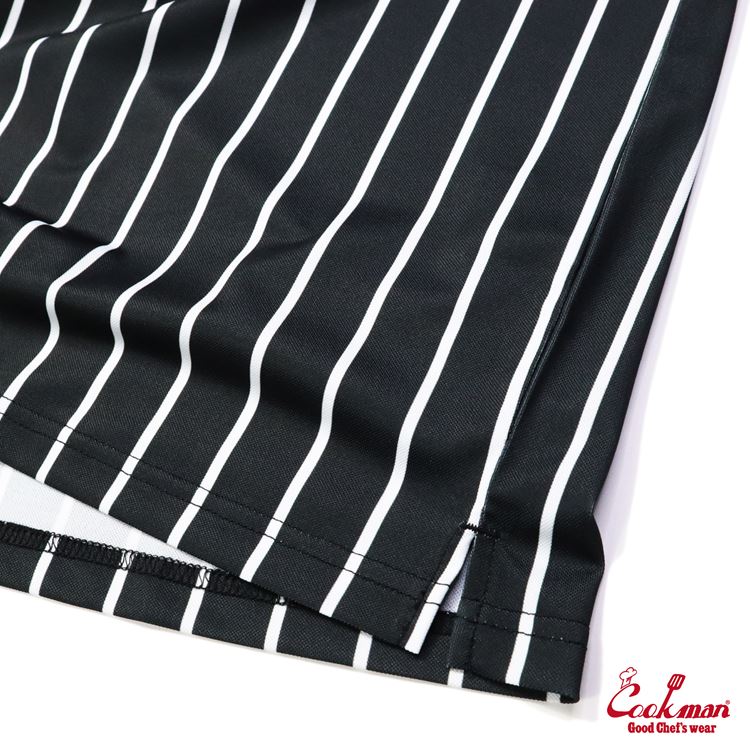 Cookman Polo Shirts - Stripe : Black