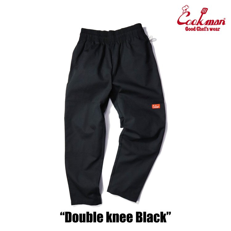 Cookman Chef Pants - Double Knee Ripstop : Black