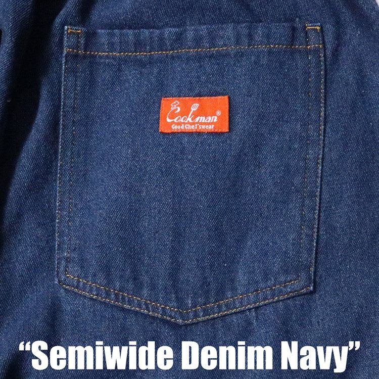 Cookman Chef Pants Semiwide- Denim : Navy