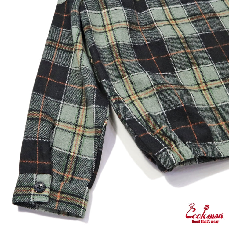 Cookman Delivery Jacket - Woolmix Tartan : Canadian Black